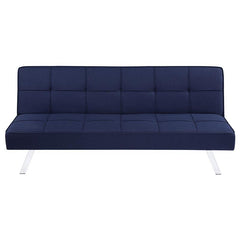 Joel Upholstered Tufted Convertible Sofa Bed Blue - 360282