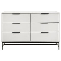 Sonora 6-drawer Bedroom Dresser White - 224863