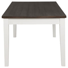 Kingman 4-drawer Dining Table Espresso and White - 109541