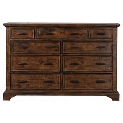 Elk Grove 9-drawer Dresser with Jewelry Tray Vintage Bourbon - 203893
