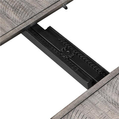 Elodie Counter Height Dining Table with Extension Leaf Grey and Black - 121228