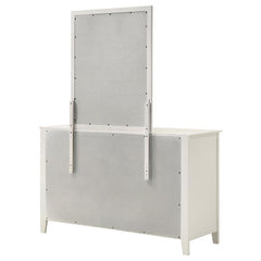 Selena 6-drawer Dresser with Mirror Cream White - 400233M