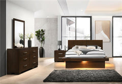 Jessica 4-piece Queen Bedroom Set Cappuccino - 200711Q-S4