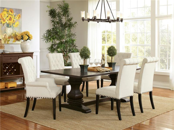 Alana Tufted Back Upholstered Arm Chair Beige - 190163