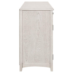 Kirby 3-drawer Rectangular Server with Adjustable Shelves Natural and Rustic Off White - 192695