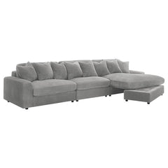 Blaine Upholstered Reversible Chaise Sectional Sofa Fog - 509900-SET