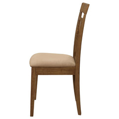 Robles 5-piece Dining Set Chestnut and Tan - 150430