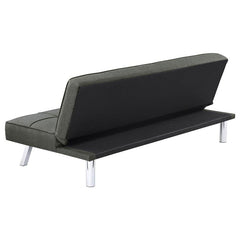 Joel Upholstered Tufted Convertible Sofa Bed Grey - 360283