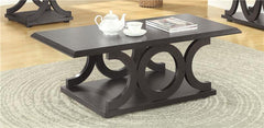 Shelly Rectangular Engineered Wood Coffee Table Cappuccino - 703148