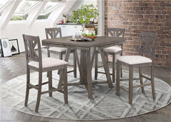 Athens Upholstered Seat Counter Height Stools Light Tan (Set of 2) - 109859