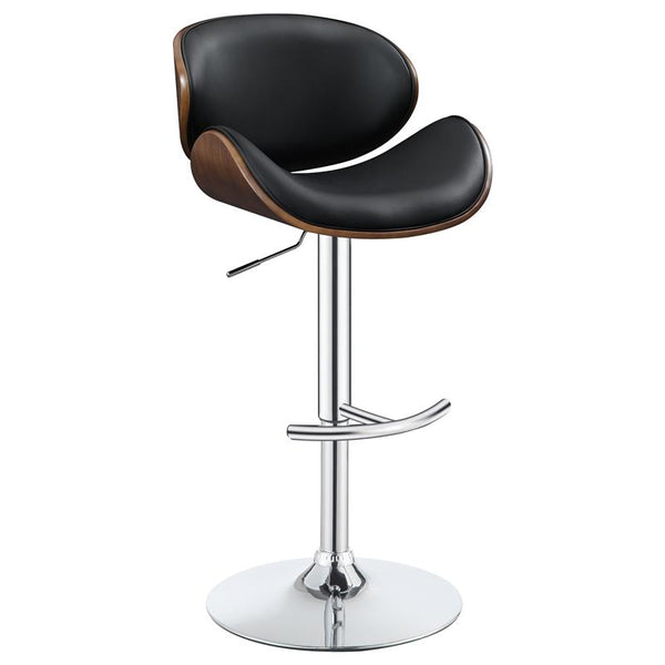 Harris Adjustable Bar Stool Black and Chrome - 130504