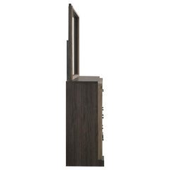 Baker 6-drawer Dresser with Mirror Light Taupe - 224463M