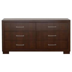Jessica 6-piece Queen Bedroom Set Cappuccino - 200711Q-S6P