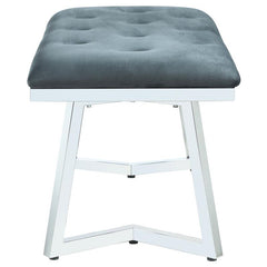 Beaufort Upholstered Tufted Bench Dark Grey - 109453