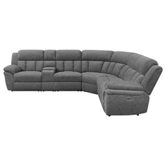 Bahrain 6-piece Modular Power Reclining Sectional Charcoal - 609540P