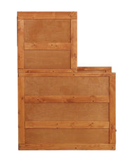 Wrangle Hill 4-drawer Stairway Chest Washed Amber - 460098