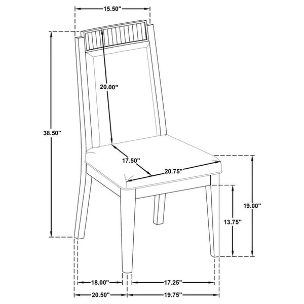 Brookmead 7-piece Rectangular Dining Set with 18" Removable Extension Leaf Black - 108231-S7