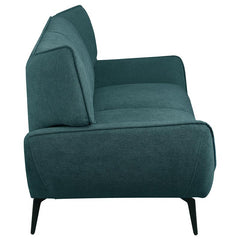 Acton 2-piece Upholstered Flared Arm Sofa Set Teal Blue - 511161-S2