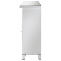 Melinda 2-door Wine Cabinet with Lighting Mirror - 183627