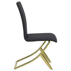 Carmelia Upholstered Side Chairs Black (Set of 4) - 105172