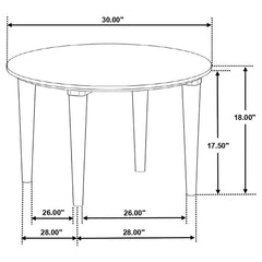 Aldis Round Marble Top Coffee Table White and Natural - 703718