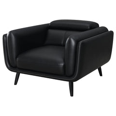 Shania Upholstered Low Back Accent Chair Black - 509923