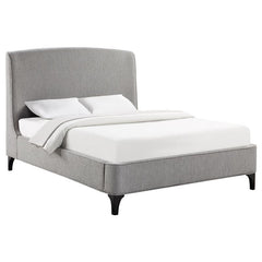 Mosby Upholstered Eastern King Wingback Bed Grey - 306021KE