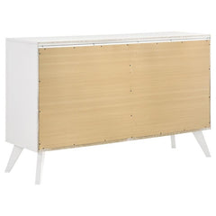 Janelle 4-piece California King Bedroom Set White - 223651KW-S4