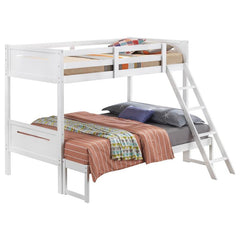Littleton Wood Twin Over Full Bunk Bed White - 405052WHT