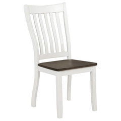 Kingman 5-piece Rectangular Dining Set Espresso and White - 109541-S5