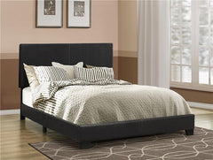 Dorian Upholstered California King Panel Bed Black - 300761KW