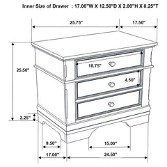 Cambridge 4-piece Queen Bedroom Set Cappuccino - 203191Q-S4