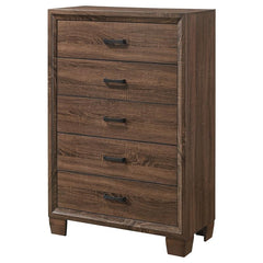 Brandon 5-drawer Chest Medium Warm Brown - 205325