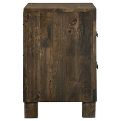 Woodmont 2-drawer Nightstand Rustic Golden Brown - 222632