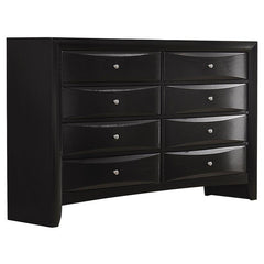 Briana 4-piece Eastern King Bedroom Set Black - 202701KE-S4