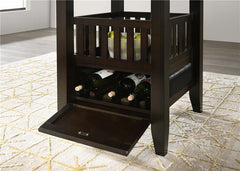 Jaden Square Counter Height Table with Storage Espresso - 100958