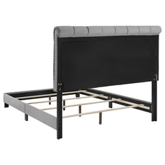 Warner Upholstered Queen Panel Bed Grey - 310042Q