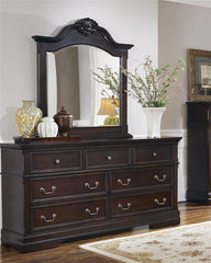 Cambridge Carved Dresser Mirror Cappuccino - 203194