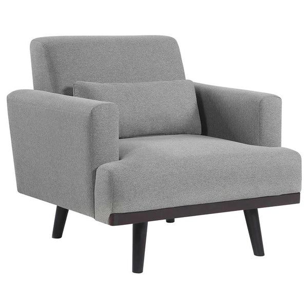 Blake Upholstered Track Arm Accent Chair Sharkskin Grey - 511123
