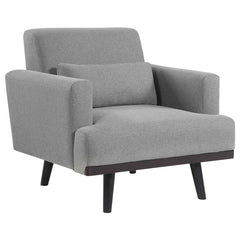 Blake Upholstered Track Arm Accent Chair Sharkskin Grey - 511123