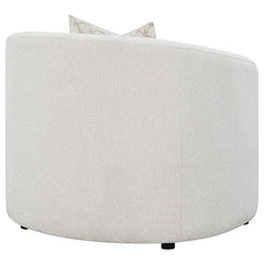 Rainn Boucle Upholstered Sloped Arm Accent Chair Latte - 509173
