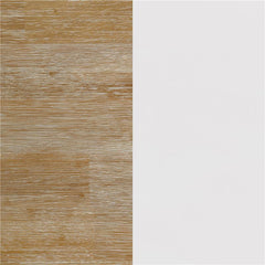 Hollis Square Wood Coffee Table With Shelf Brown and White - 708098