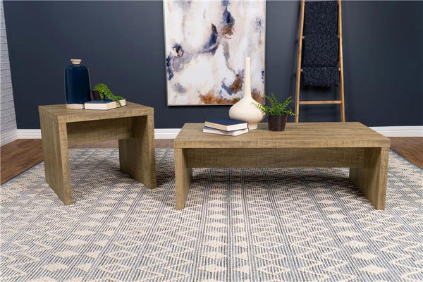 Lynette Square Engineered Wood End Table Mango - 704127