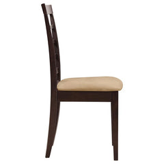 Kelso Lattice Back Dining Chairs Cappuccino (Set of 2) - 190822