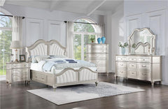Evangeline 5-piece Eastern King Bedroom Set Silver Oak - 223390KE-S5