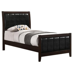 Carlton Wood Twin Panel Bed Cappuccino - 202091T
