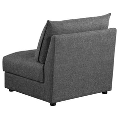 Sasha 6-Piece Upholstered Modular Sectional Barely Black - 551681-SET