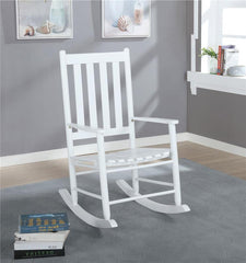Annie Slat Back Solid Wood Rocking Chair White - 609455