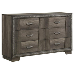 Janine 5-piece Eastern King Bedroom Set Grey - 223551KE-S5