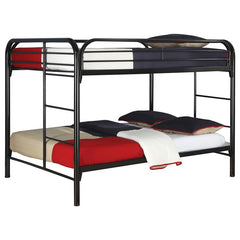 Morgan Metal Full Over Full Bunk Bed Black - 460056K